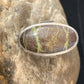 Navajo Green Gaspeite Ring | Sterling Silver | Sz 8.5 | Authentic Native American Handmade | 13781