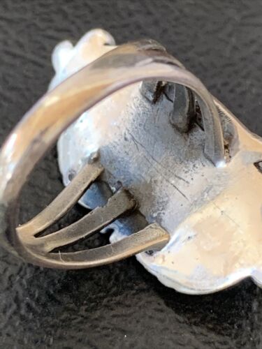 Navajo Purple Spiny Oyster Ring | Sterling Silver | Sz 5.5 | Authentic Native American Handmade | 10811 - Masha USA
