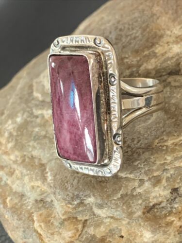 Native American Purple Spiny Oyster Ring | Sterling Silver | Sz 10 | 10205