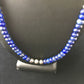 Native American Lapis Lazuli Strand Necklace | Sterling Silver | Men's 22" | 1739