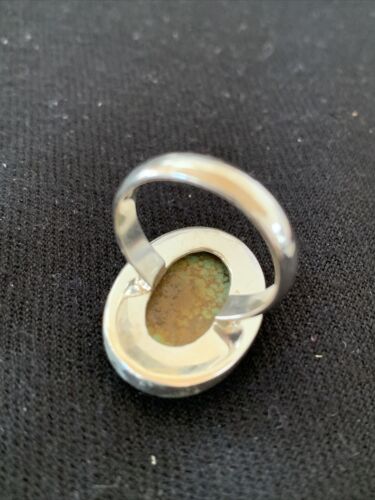 Navajo Arizona Turquoise Ring | Sterling Silver | Sz 8 | Authentic Native American Handmade | 728
