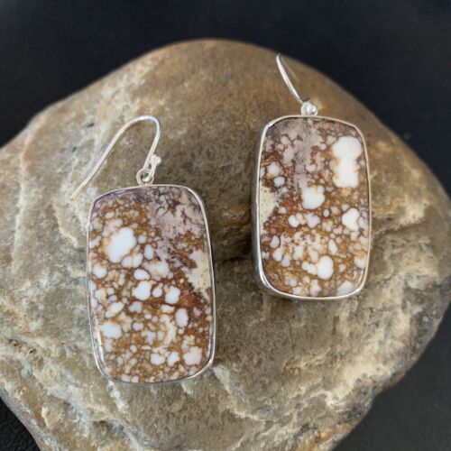 Southwestern Women's Navajo Wild Horse Earrings Set | Sterling Silver | Authentic Native American Handmade | 12030