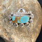 Native American Men's Sterling Silver Blue Turquoise #8 Ring | Sz 9.5 | 02169