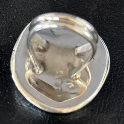 Navajo Blue Kingman Turquoise Ring | Sterling Silver | Sz 8 | Authentic Native American Handmade | 14554