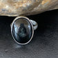 Southwestern Navajo Handmade Sterling Silver Black Onyx Ring | Sz 7.5 | 11621