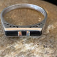 Navajo Black Onyx Opal Inlay Ring | Sz 7 | Authentic Native American Handmade | 11143