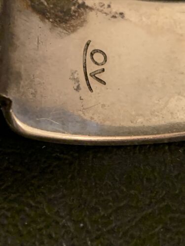 Authentic Native American Hopi Sterling Silver Watch Tips Band | Bear Paw Design | Vintage Men's Jewelry | Old Pawn | 1446