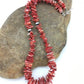 Navajo Red Spiky Spiny Oyster Necklace | Sterling Silver | Authentic Native American | 18" | 4772