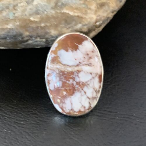 Native American Women's Navajo Wild Horse Turquoise Ring | Sterling Silver | Sz 8.5 | 10493