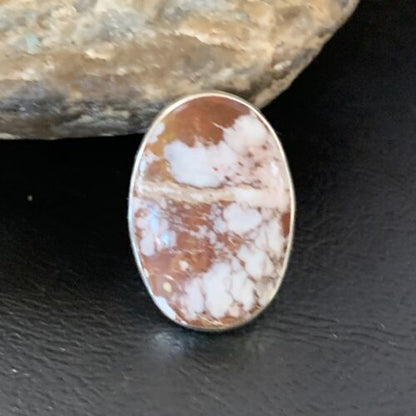 Native American Women's Navajo Wild Horse Turquoise Ring | Sterling Silver | Sz 8.5 | 10493