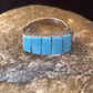 Native American Navajo Kingman Turquoise Ring | Sterling Silver | Sz 5.5 | 1130