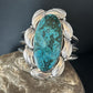 Southwestern Sterling Silver Blue Turquoise Cuff Bracelet | Authentic Native American Handmade | 14324