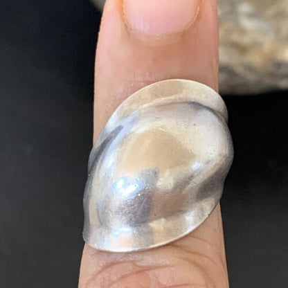 Native American Old Pawn Navajo Ring | Sterling Silver | Sz 4.5 | Handmade | 10410 - Masha USA