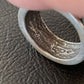 Navajo Women's Turquoise Ring | Sterling Silver | Native American Chip Inlay | Sz 5.5 | 12468
