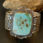 Native American Men's Navajo Royston Turquoise Cuff Bracelet | Sterling Silver | 1414