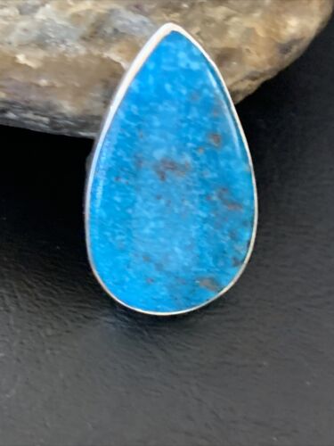 Navajo Blue Kingman Turquoise Ring | Sterling Silver | Sz 7 | Authentic Native American Handmade | 11813