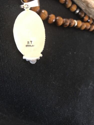 Navajo Sterling Silver Necklace | Spiny Oyster Pendant | Southwestern Native American | S425
