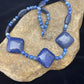 Native American Denim Lapis Strand Necklace | Sterling Silver | Men's 18" | 1753
