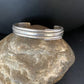 Old Pawn Southwestern Stamped Cuff Bracelet | Navajo Sterling Silver | Authentic Native American Handmade | 13831