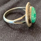 Native American Turquoise Navajo Old Pawn Ring | Sterling Silver | Sz 8.75 | 4714