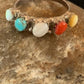 Zuni Opal, Coral, Turquoise Multi-Stone Ring | Authentic Native American Sterling Silver | Sz 6.5 | 8838