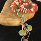 Navajo Green Turquoise & Spiny Oyster Pendant Necklace | Authentic Native American Sterling Silver | Multi-Stone | 8486