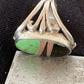 Native American Gaspeite, Onyx & Opal Inlay Ring | Sterling Silver | Sz 7 | 01488