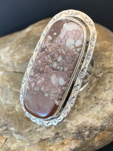 Southwestern Navajo Wild Horse Turquoise Ring | Sterling Silver | Sz 9.5 | 1870