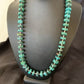 Navajo Turquoise Heishi Tube Bead Necklace | Sterling Silver | Authentic Native American Handmade | 22" | 11771