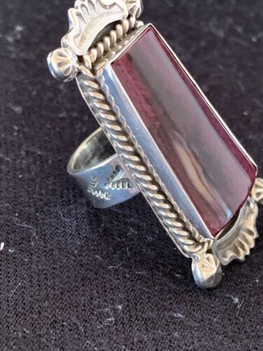 Southwestern Women's Sterling Silver Purple Spiny Oyster Ring | Sz 6 | 430