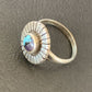 Navajo Blue Turquoise Sugilite Inlay Ring | Sz 5.5 | Authentic Native American Handmade | 11177