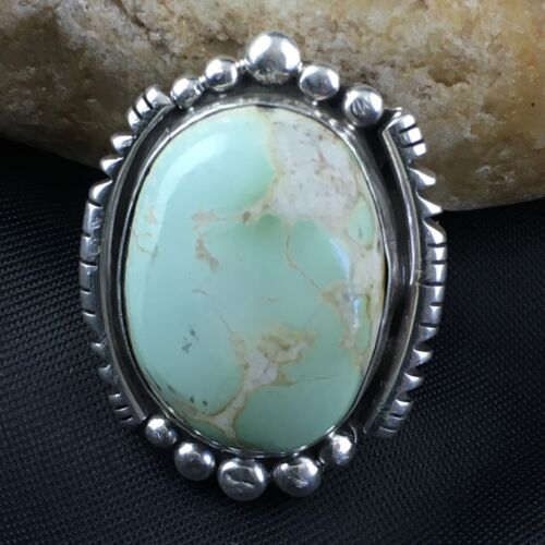 Southwestern XL Blue Royston Turquoise Ring | Sterling Silver | Sz 8.75 | 10198