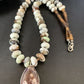 Navajo Wild Horse Turquoise Necklace | Sterling Silver | 21" | Authentic Native American Handmade | 12499