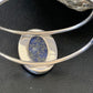 Minimalist Women's Blue Lapis Lazuli Cuff Wire Bracelet | Sterling Silver | 12872