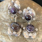 Navajo Purple Sugilite Post Dangle Earrings | Sterling Silver | Authentic Native American Handmade | 1599