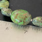 Navajo Sterling Silver Graduated Green Nugget Turquoise Necklace | Authentic Native American | 21" | 10725