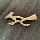 Native Road Runner Navajo Sterling Silver Stamped Old Pawn Pin Brooch | Authentic Native American Handmade | 4104