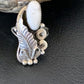 Navajo White Buffalo Turquoise Ring | Sterling Silver | Sz 7 | Authentic Native American Handmade | 12185