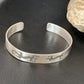 Navajo Gecko Lizard Stamped Cuff Bracelet | Sterling Silver | Authentic Native American Handmade | 12827