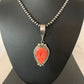 Navajo Spiny Oyster Pendant with Pearls | Sterling Silver Necklace | Authentic Native American Handmade | 4684