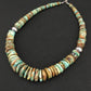Navajo Graduated Turquoise Necklace | Sterling Silver | Authentic Native American | 21" | 1242