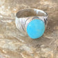 Navajo Blue Kingman Turquoise Ring | Sterling Silver | Sz 11 | Authentic Native American Handmade | 14148