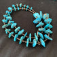Navajo Pearl Sterling Silver Shell & Turquoise Nugget Necklace | Authentic Native American | 30" | 822