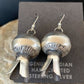 Native American Navajo Pearls Naja Earrings | Sterling Silver | 1" | 1043