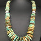 Navajo Graduated Turquoise Necklace | Sterling Silver | Authentic Native American | 21" | 1242