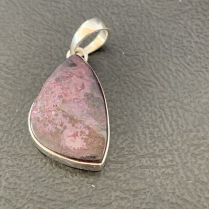 Southwestern Navajo Purple Sugilite Pendant | Sterling Silver | 1.25" | 10938