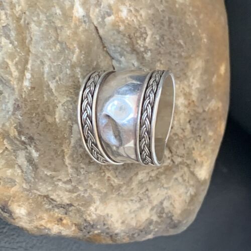 Navajo Men's Band Ring | Sterling Silver | Sz 7 | Authentic Native American Handmade | 10409
