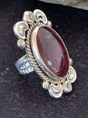 Southwestern Men's Sterling Silver Purple Spiny Oyster Ring | Sz 8.5 | 427