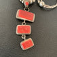 Native American Old Pawn Apple Coral Necklace | Sterling Silver | 19" | 2187