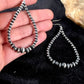 Navajo Pearls Sterling Silver Earrings | Handmade Native American Jewelry | Southwestern | 10200